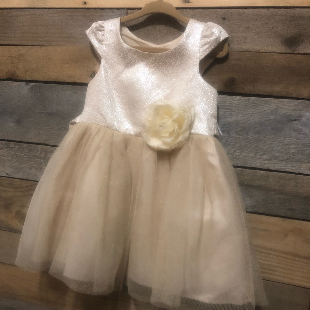 Gold Flower Girl Dress